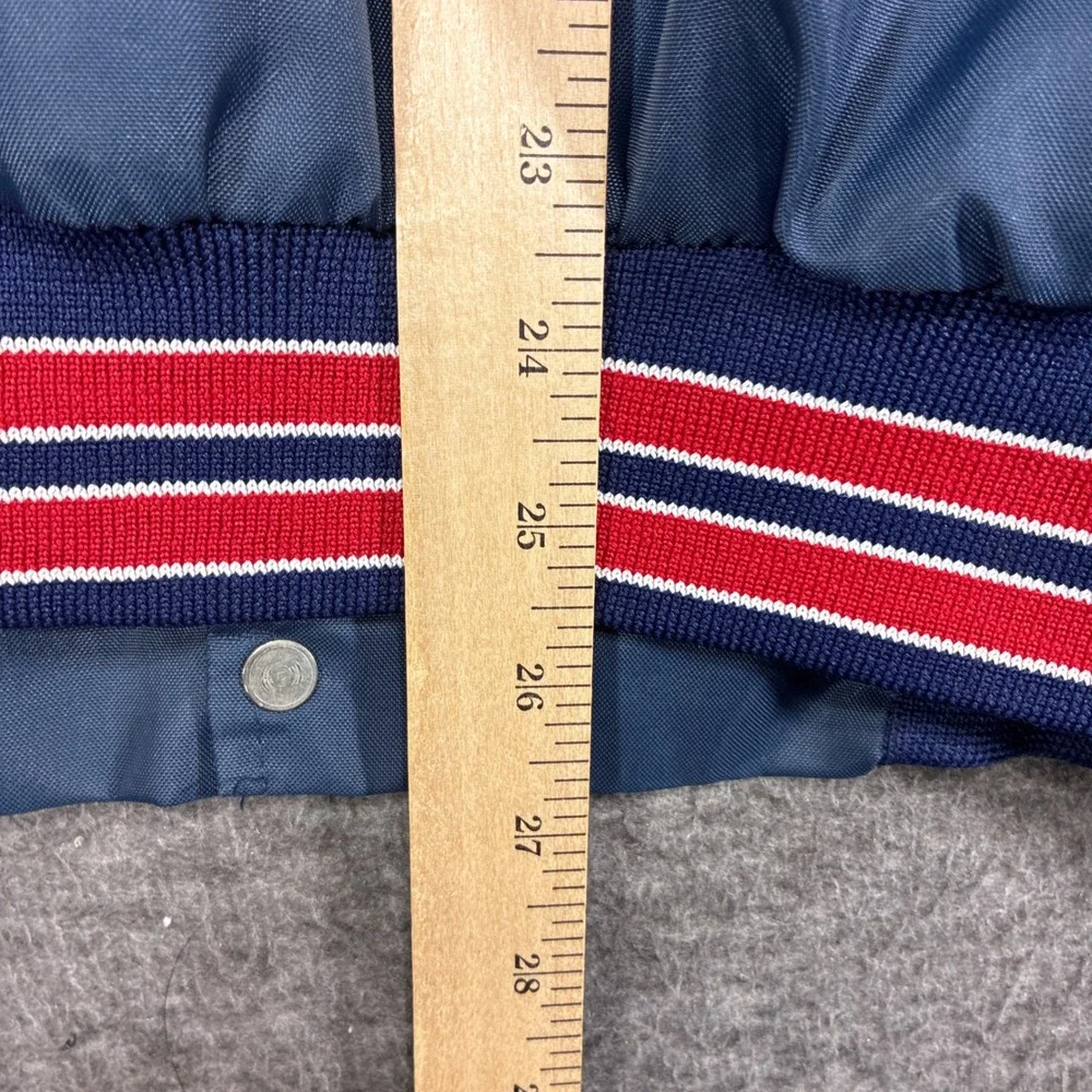 Vintage‎ Parker Paint Jacket Hartwell Sports Bomber Men Large Blue 80s USA Made